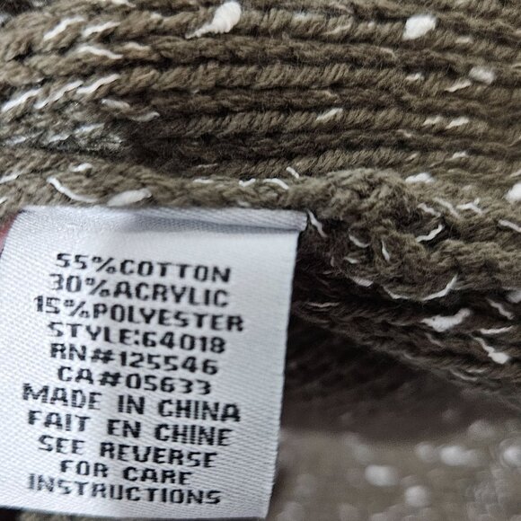 Habitat Cardigan Womens XS Open Drape Front Sweater Pockets Olive Green - Picture 6 of 9